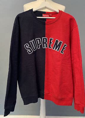 Supreme Felpa Crewneck originale TG. XXL Nuova Made In .